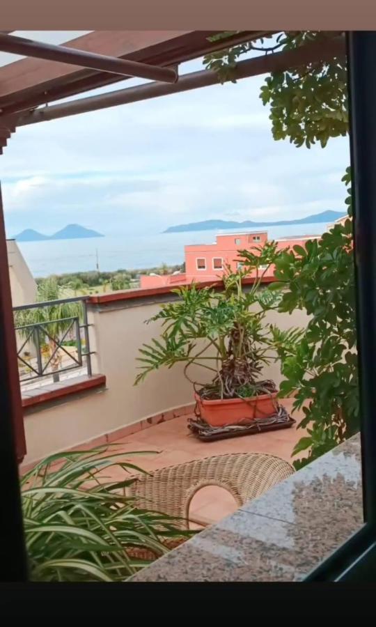 "Appartamento Del Mare Gliaca" Con Vista Isole Eolie,Ampia Terrazza,Wifi E Parcheggio Privato Gratuito Piraino Exterior photo